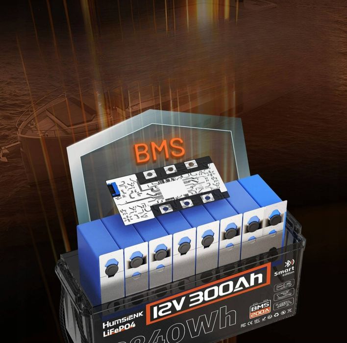 Акумулятор Humsienk 300Ah Новий LifePo4 200A BMS