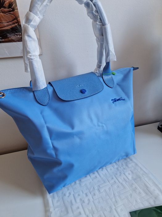 NIEBIESKA/ BLUE Nowa torebka Longchamp roz L
