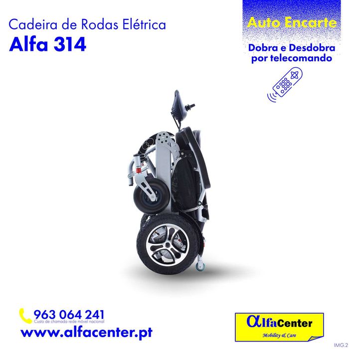 Cadeira de rodas elétrica Alfa 314 - NOVA