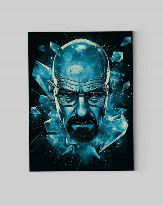 Obraz na płótnie Walter White – Kryształ 90x120 cm do wnętrz