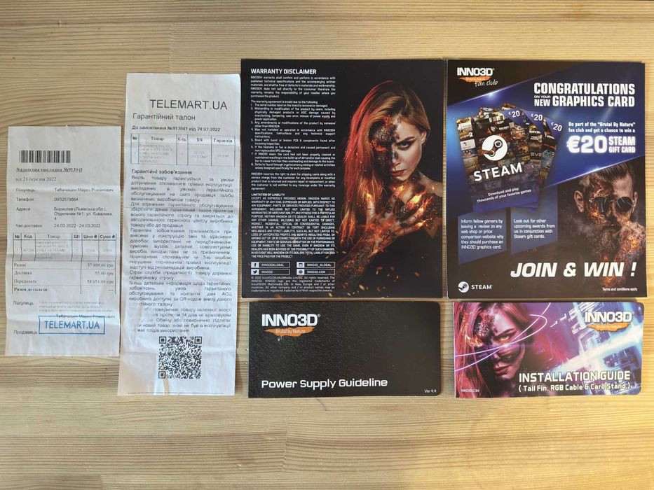 Видеокарта Inno3D GeForce RTX 3070 Ti ICHILL X4 8GB