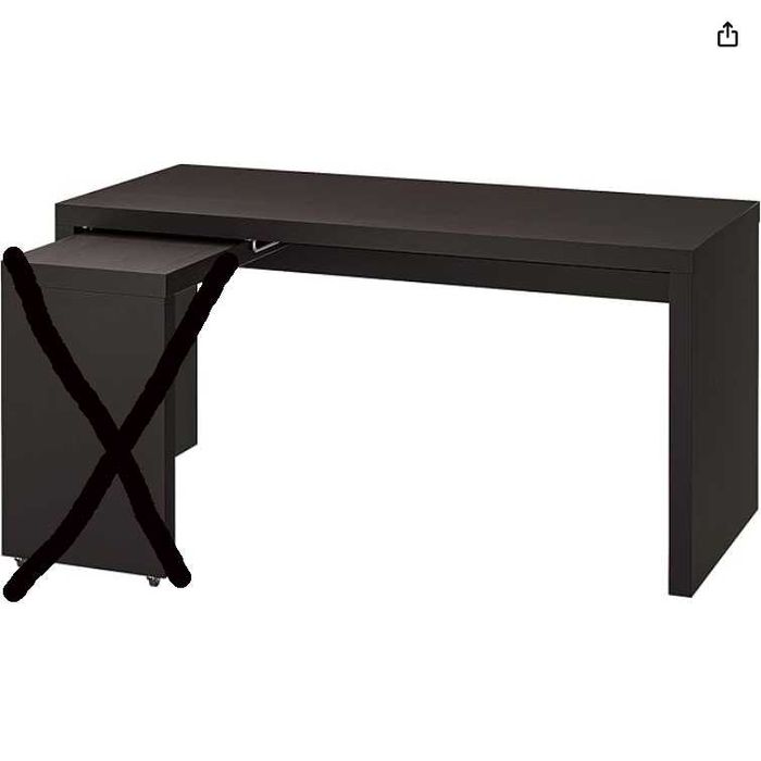 Biurko IKEA Malm Czarne