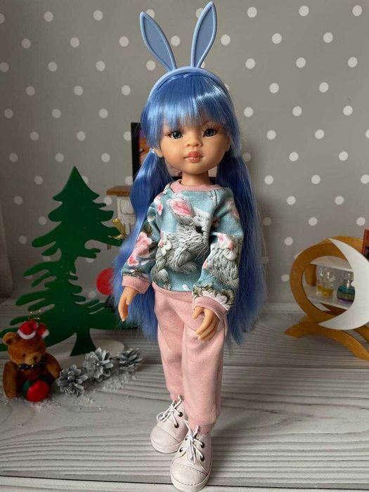 Кукла лялька Ліу Еліза Паола Рейна Paola Reina в костюмі Зайчика 32 см
