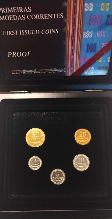 Set coleção Moedas Proof Timor 2003