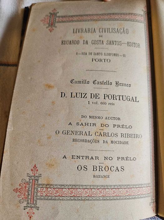 Livro antigo : D.Luiz de Portugal"
