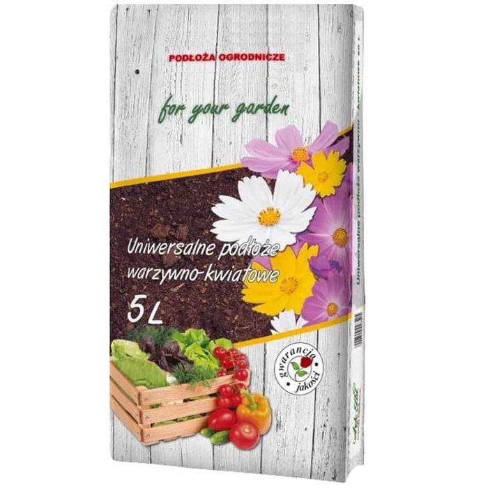 Ziemia Uniwersalna z nawozami OGRODOWA KWIATOWA WARZYWNA Podłoże torf