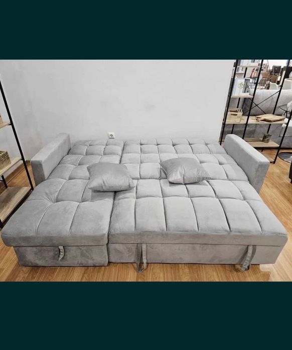 Sofá cama novo! Cinza claro