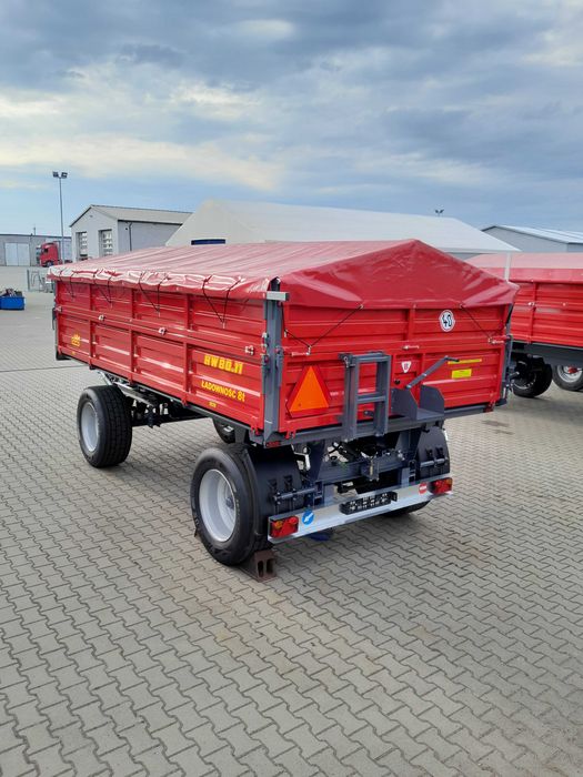 Przyczepa rolnicza IFA HL HW 8011 - 3 strony wywrot - 8 ton - Idealna