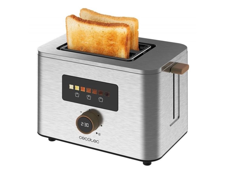 Torradeira 950W em Aço Inoxidável (Nova/selada)