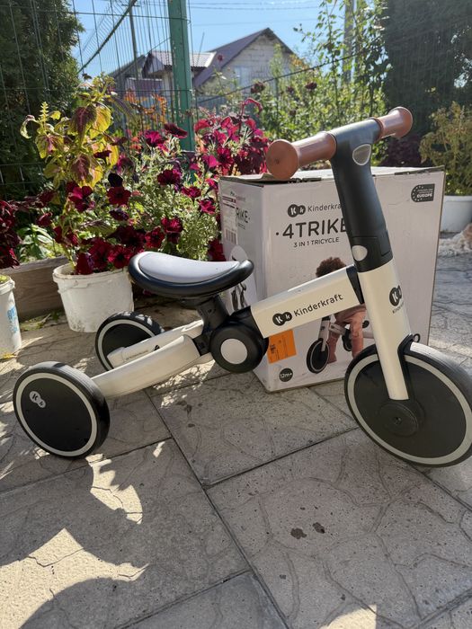 Біговел велосипед 3 в 1 Kinderkraft 4Trike Silver Grey