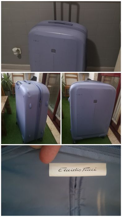 Mala de viagem rígida Emidio Tucci grande 78 cm com 4 rodas