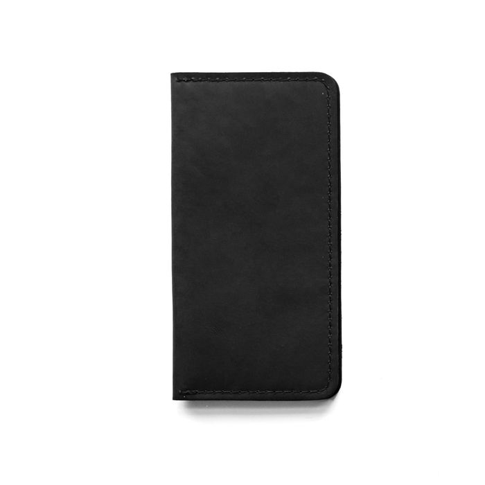 Мужское кожаное портмоне черное из натуральной кожи кошелек бумажник