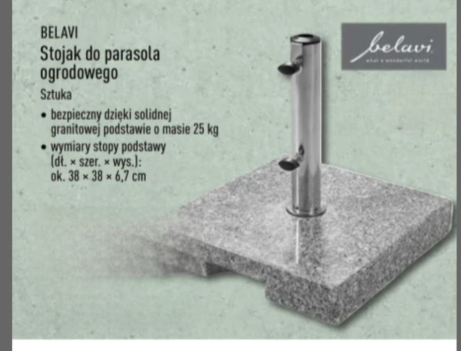 Podstawa do parasola granitowa