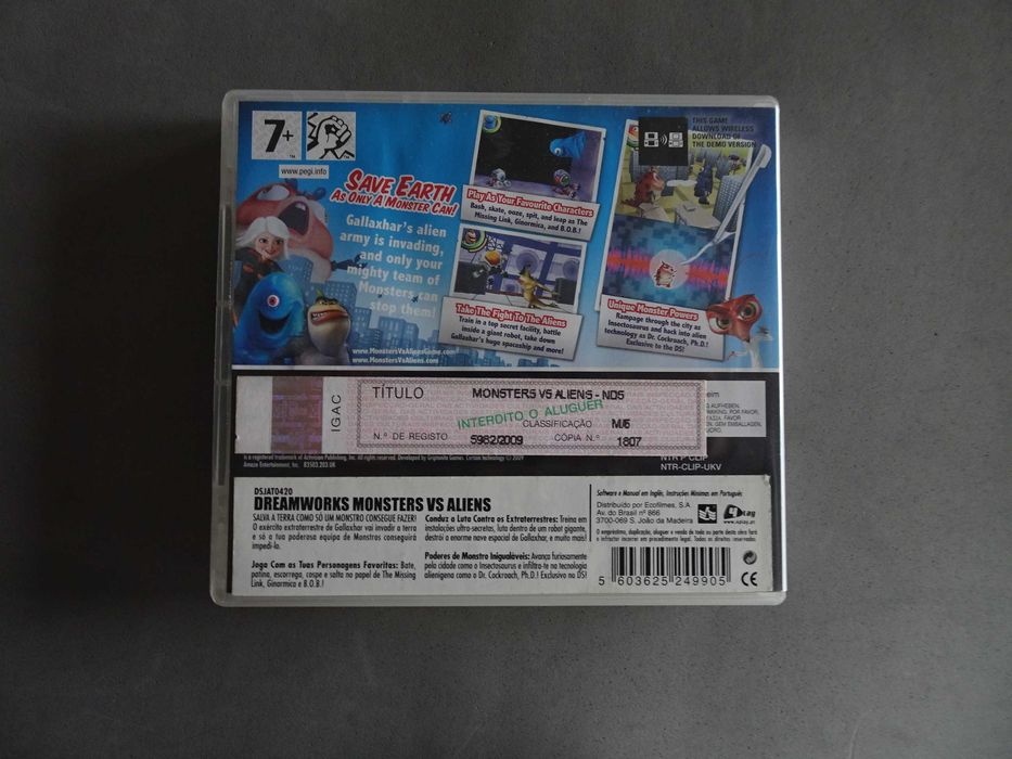 Nintendo DS Games - Monsters vs. Aliens64751957796225122