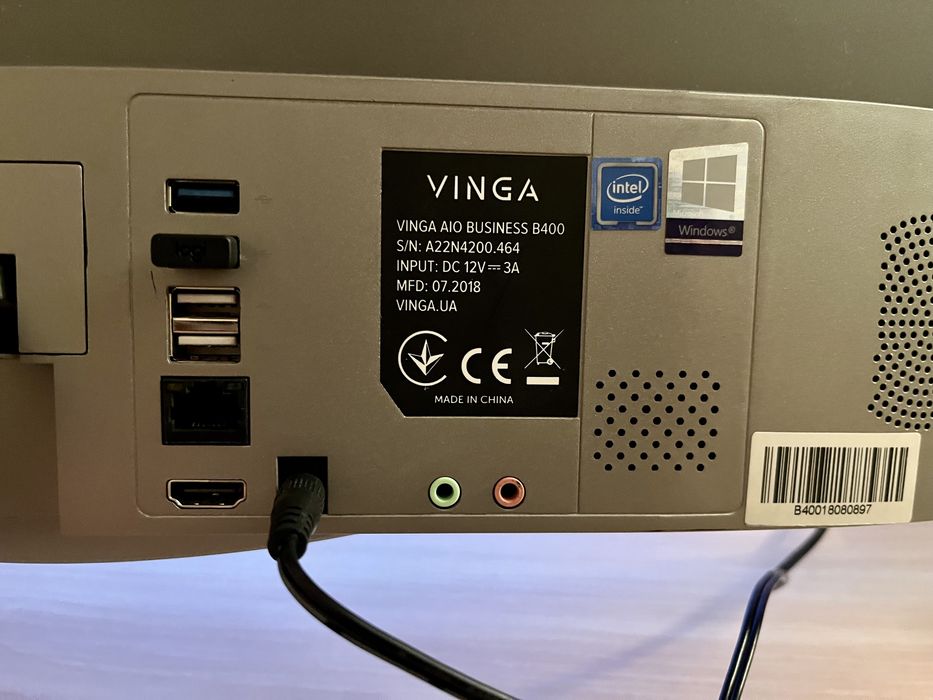 Моноблок • Vinga Aio Business B400 • Full HD экран 21,5"