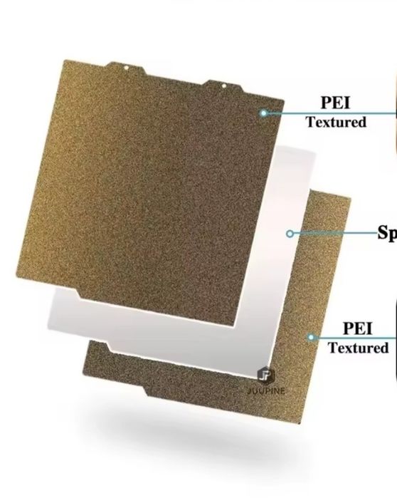 Двусторонняя PEI пластина для Bambu Lab A1 mini (180x180 мм) печатный стол для Бамбулаб А1 мини ПЭИ пластина Kingroon KP3S 
Описание т