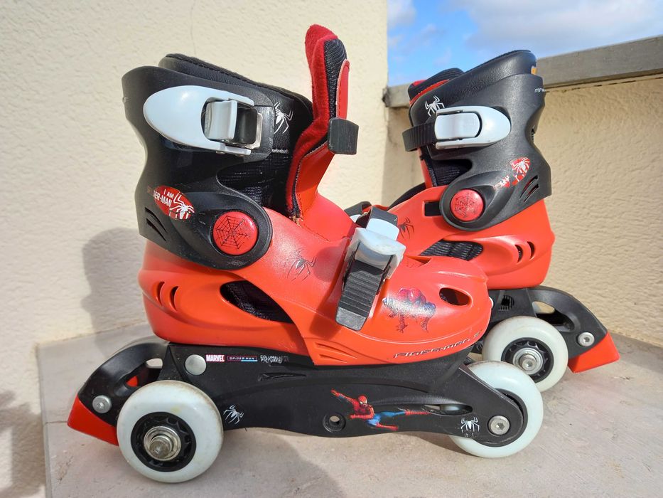 Patins em Linha MARVEL “Spider Man” tamanhos 28, 29, 30 ou 31