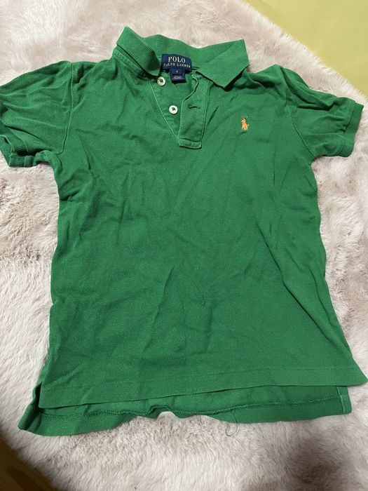 Ralph Lauren koszulka Polo zielona krótkim rękawkiem r 5 lat 109 116