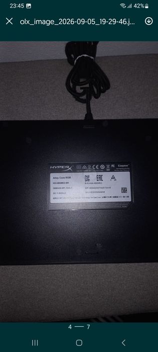 Secretaria mais rato e teclado HyperX