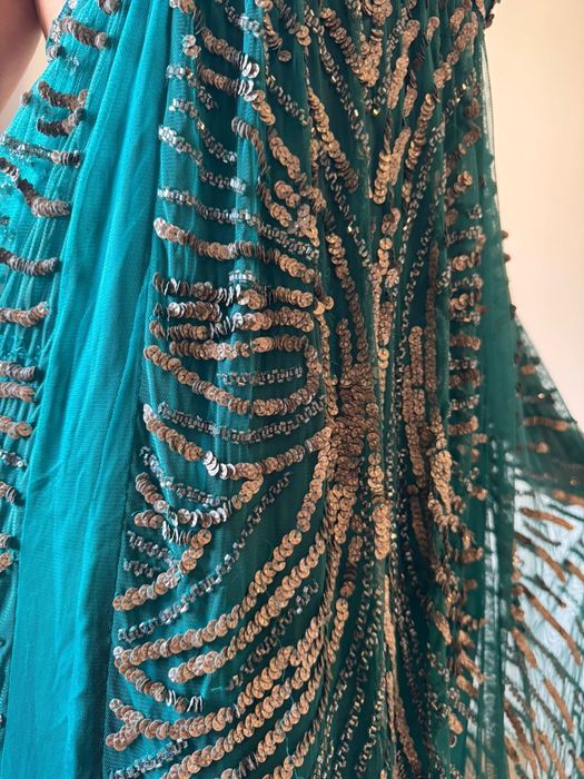 Vestido pedraria azul