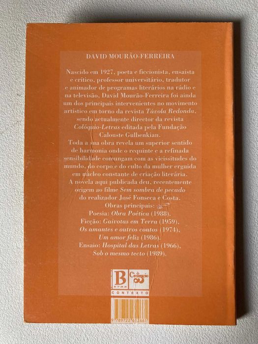 E aos Costumes Disse Nada, de David Mourão Ferreira