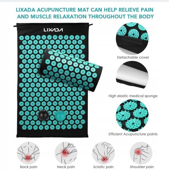 Lixada Mata Poduszka Do Akupresury Masaż Piłki SET