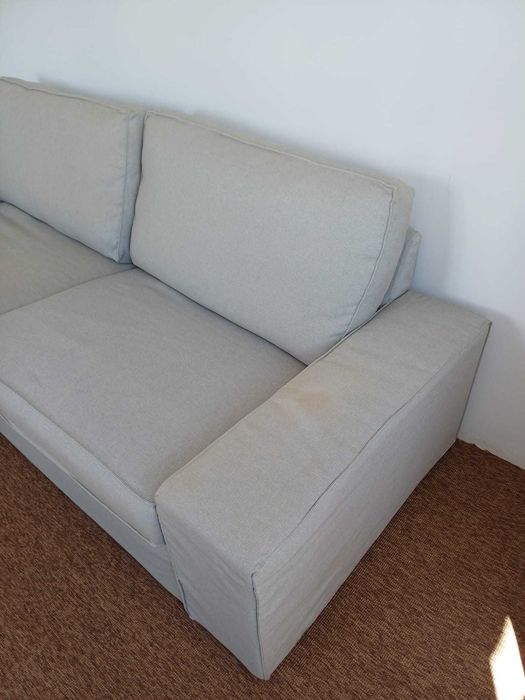 KIVIK Sofá 3 lugares, bege claro