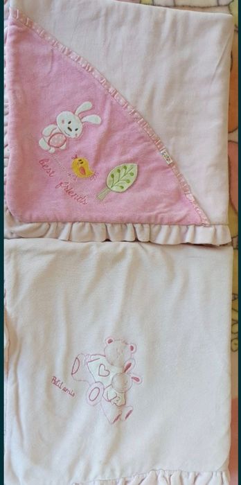 2 Mantas bebé Rosa