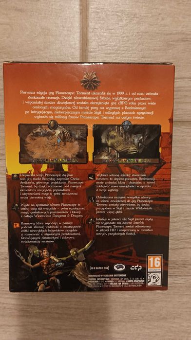 Gra PC Planescape Torment Enhanced Ediotion PL NOWA, FOLIA, UNIKAT