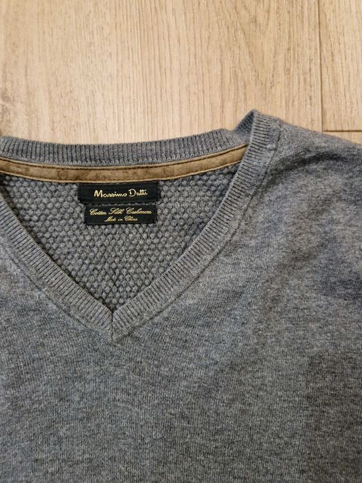 Massimo Dutti sweter męski kaszmir rozm. S (36)