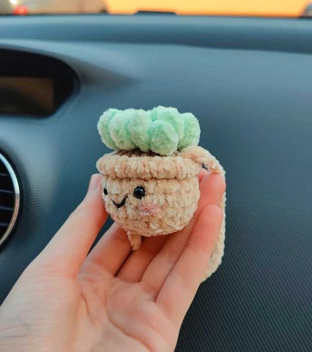 Hanging Plant Pot em Crochet | Amigurumi