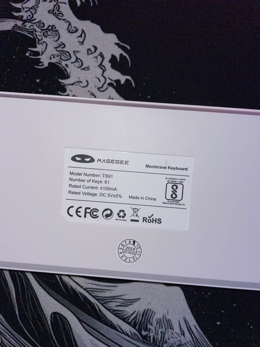 Teclado MAGEGEE TS91 – Teclado de Membrana Compacto 61 Teclas