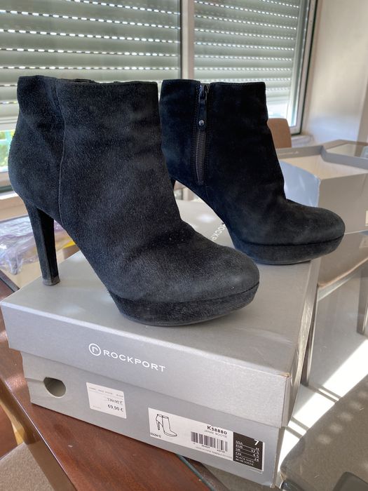 Botins pretos Senhora Rockport, 37 (super confortáveis)