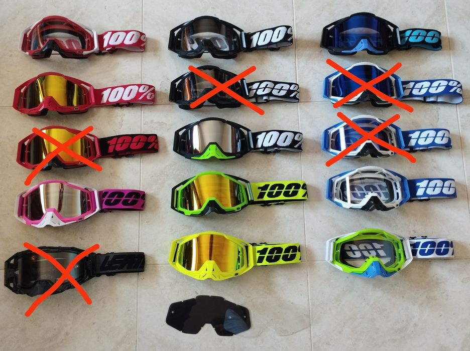Óculos motocross 100%