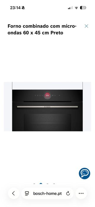 Forno combinado com micro-ondas 60 x 45 cm Preto com garantia
