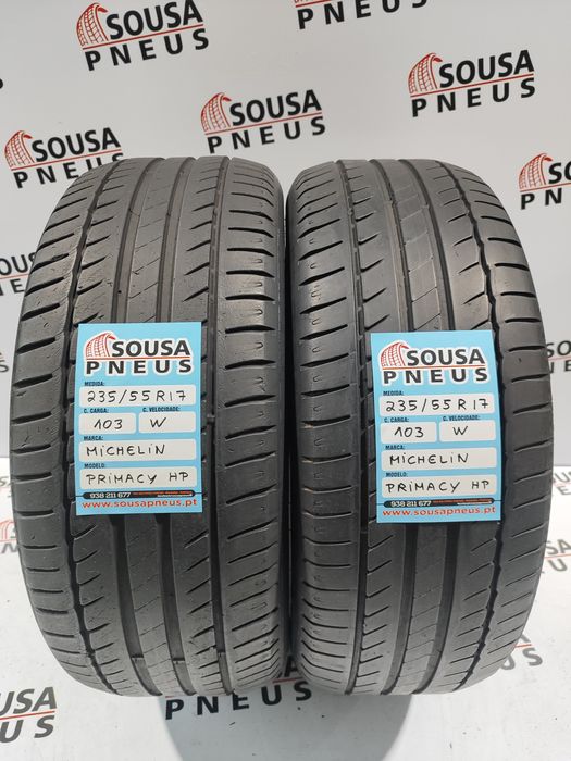 2 pneus semi novos 235-55R17 Michelin - Oferta dos Portes