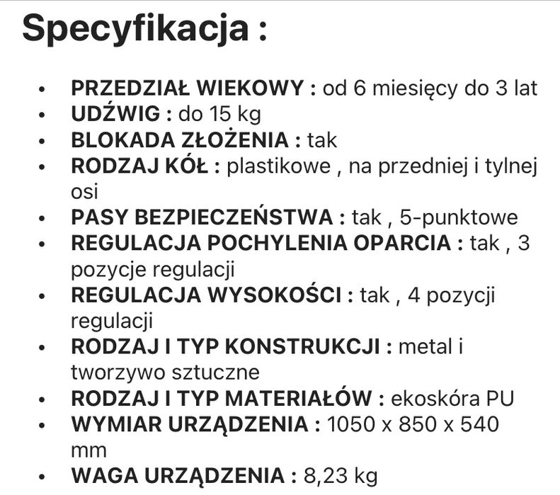 Krzesełko do karmienia 3w1 Lionelo