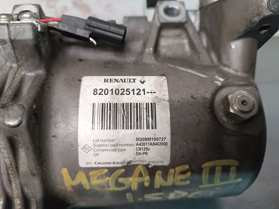 Compressor Ar Condicionado DACIA SANDERO II 1.5 dCi (63 kW / 84 cv) [01.2013 - ...] 1.5 dCi (63 kW / 84 cv) [01.2013 - ...] - 8201025121 1.5 dCi (63 k
