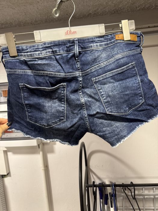 H&M Mega krotkie spodenki plus size jeans dzins