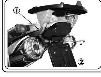 BMW f 650 gs '00-03r GIVI stelaz pod kufer płyta Monokey