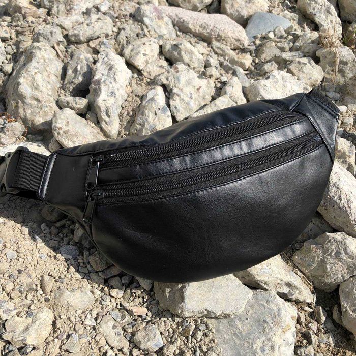 Сумка на пояс з еко-шкіри, сумка через плече Бананка чоловіча, жіноча