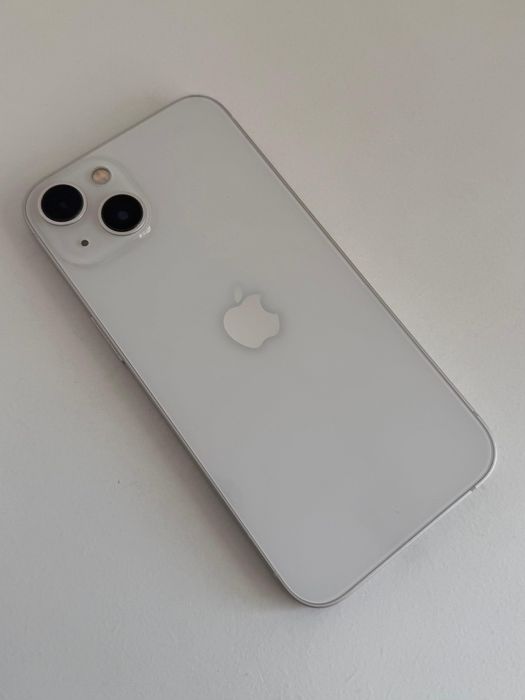 iPhone 13, 128 GB, Branco, Bom estado, Caixa + cabo + 2 capas oferta