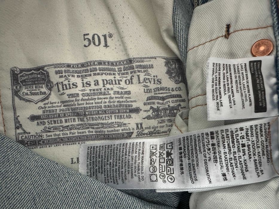 Levis 501 W32 Szorty Krótkie Spodenki Piękne