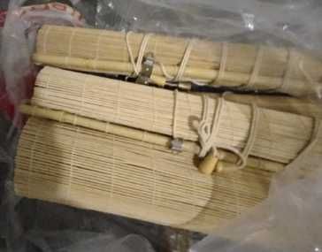 5x Estores de bambu NOVOS