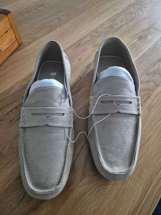 Mokasyny męskie beżowe H&M rozm 44