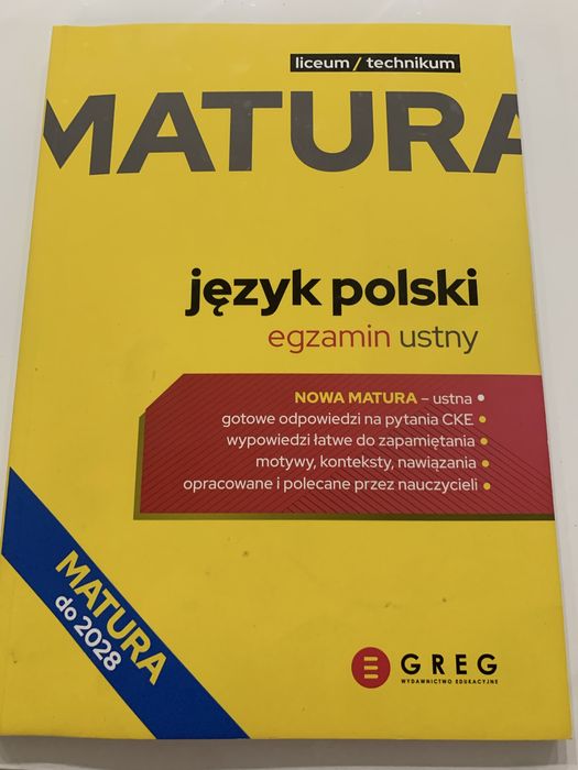 Matura język Polski egzamin ustny