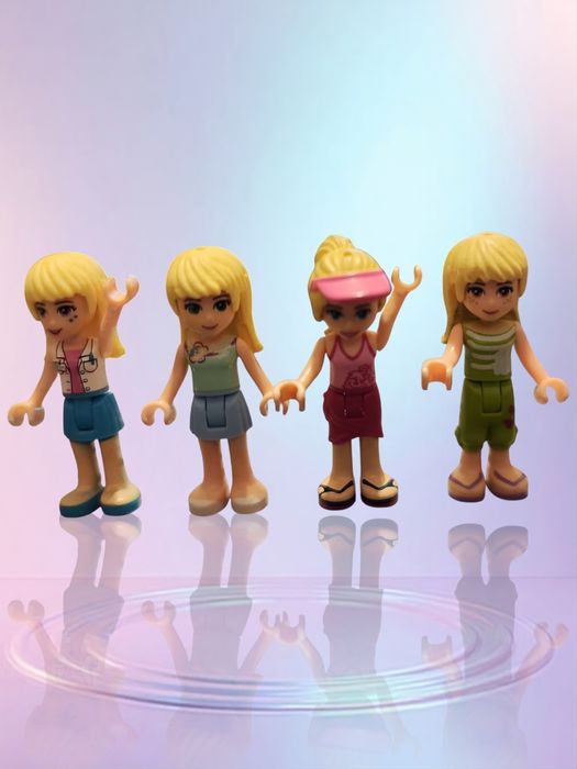 4 sztuki LEGO friends figurki klocki zestaw