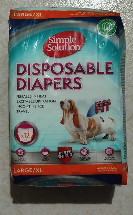 Simple Solution Fraldas Descartáveis para Fêmeas