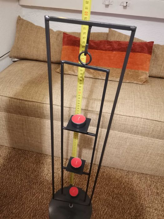 Suporte para 3 velas em ferro