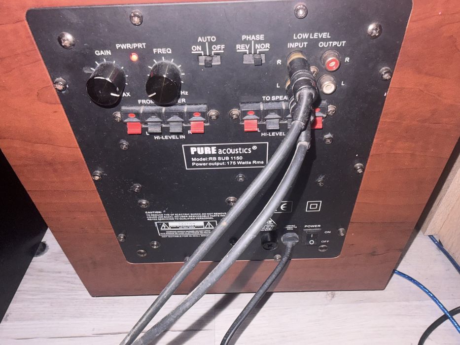 Kino domowe pioneer + subwoofer pureacoustic